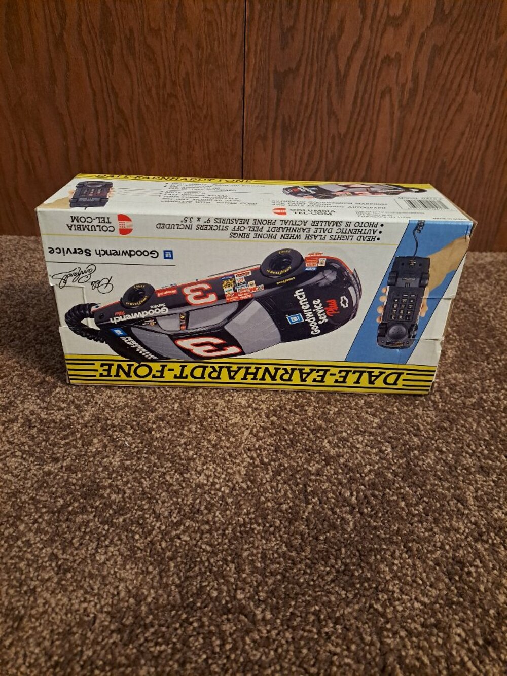NIB Vintage Dale Earnhardt Sr #3 Goodwrench NASCAR Car Collectible Telephone - Picture 3 of 13